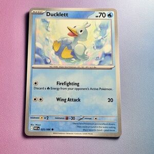 ducklett - 025/086 (common) — pokemon: white flare